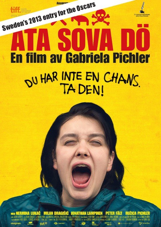 Swedish poster of the movie Eat Sleep Die