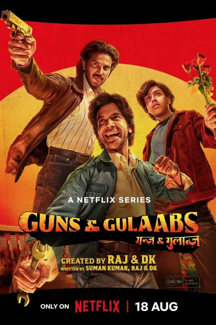 L'affiche originale du film Guns & Gulaabs en Hindi