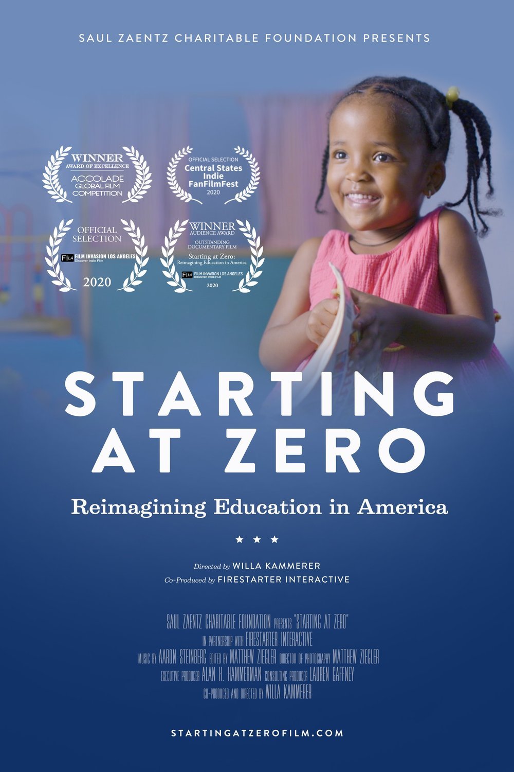 L'affiche du film Starting at Zero: Reimagining Education in America