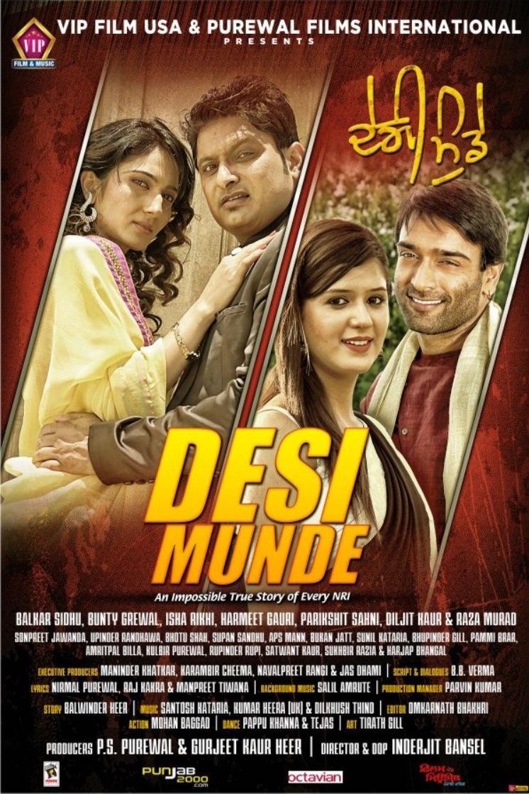 Punjabi poster of the movie Desi Munde
