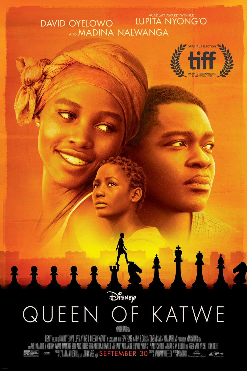 L'affiche du film Queen of Katwe