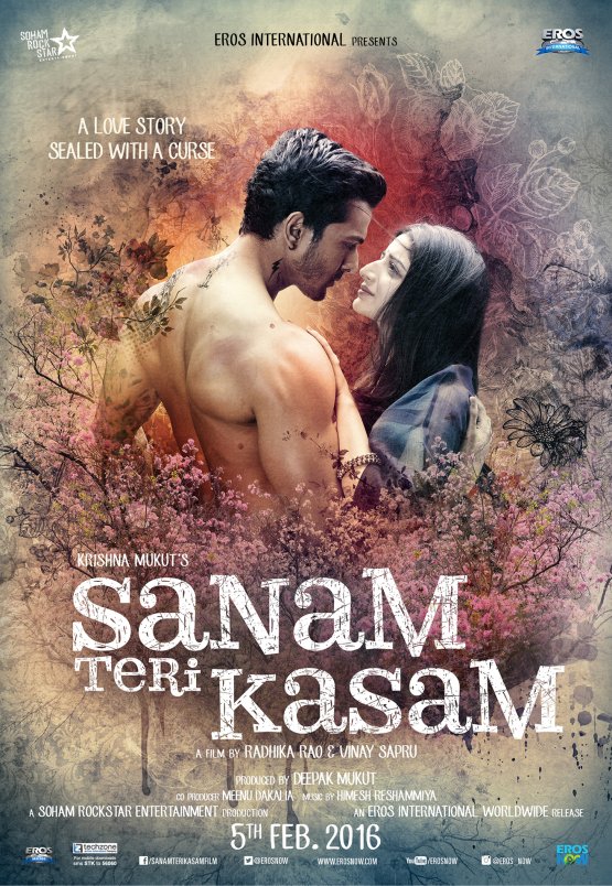 Hindi poster of the movie Sanam Teri Kasam