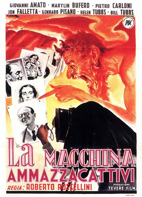 Italian poster of the movie The Machine that Kills Bad People