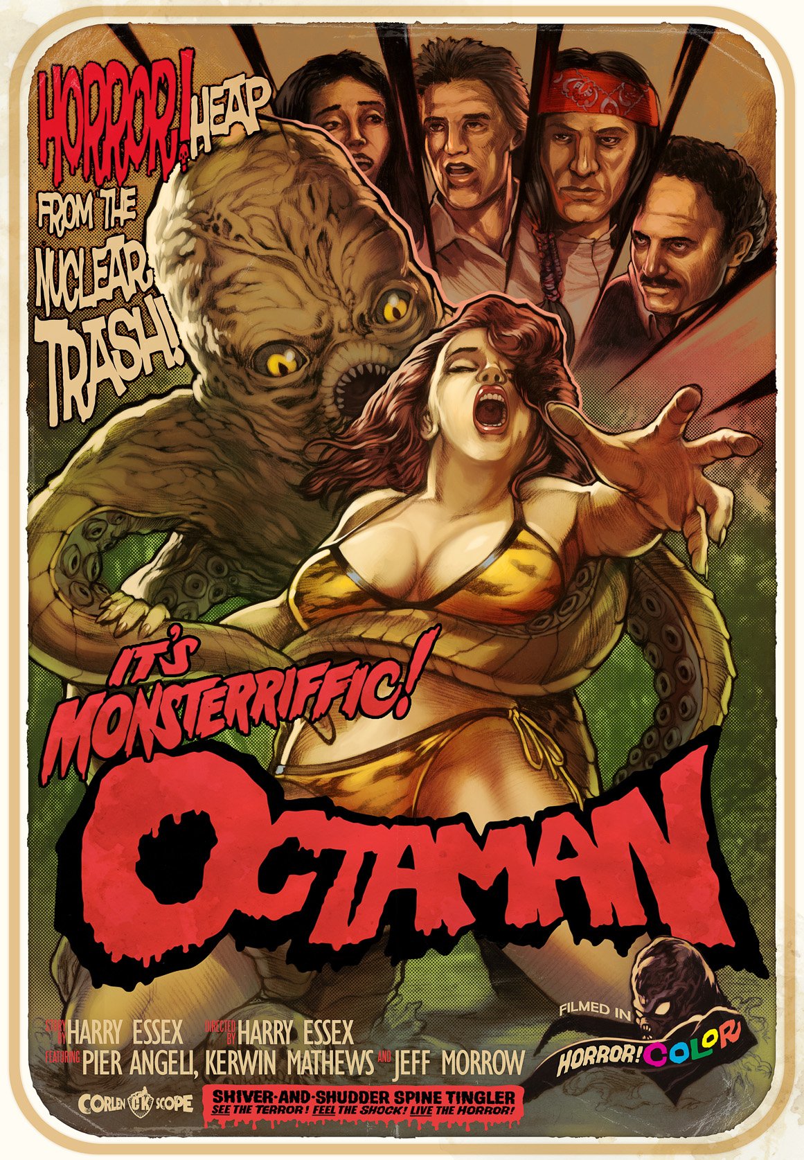 English poster of the movie Octaman
