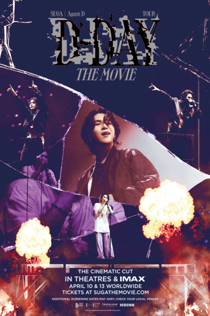 L'affiche originale du film SUGA: Agust D Tour: D-Day: The Movie en coréen