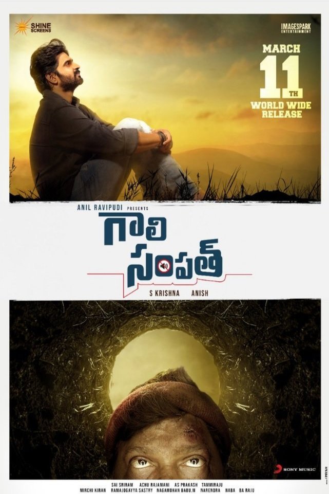 Telugu poster of the movie Gaali Sampath