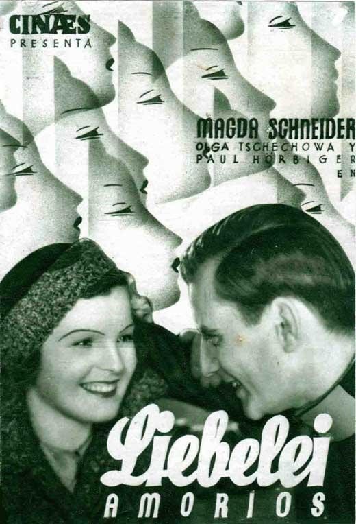 L'affiche originale du film Liebelei en allemand