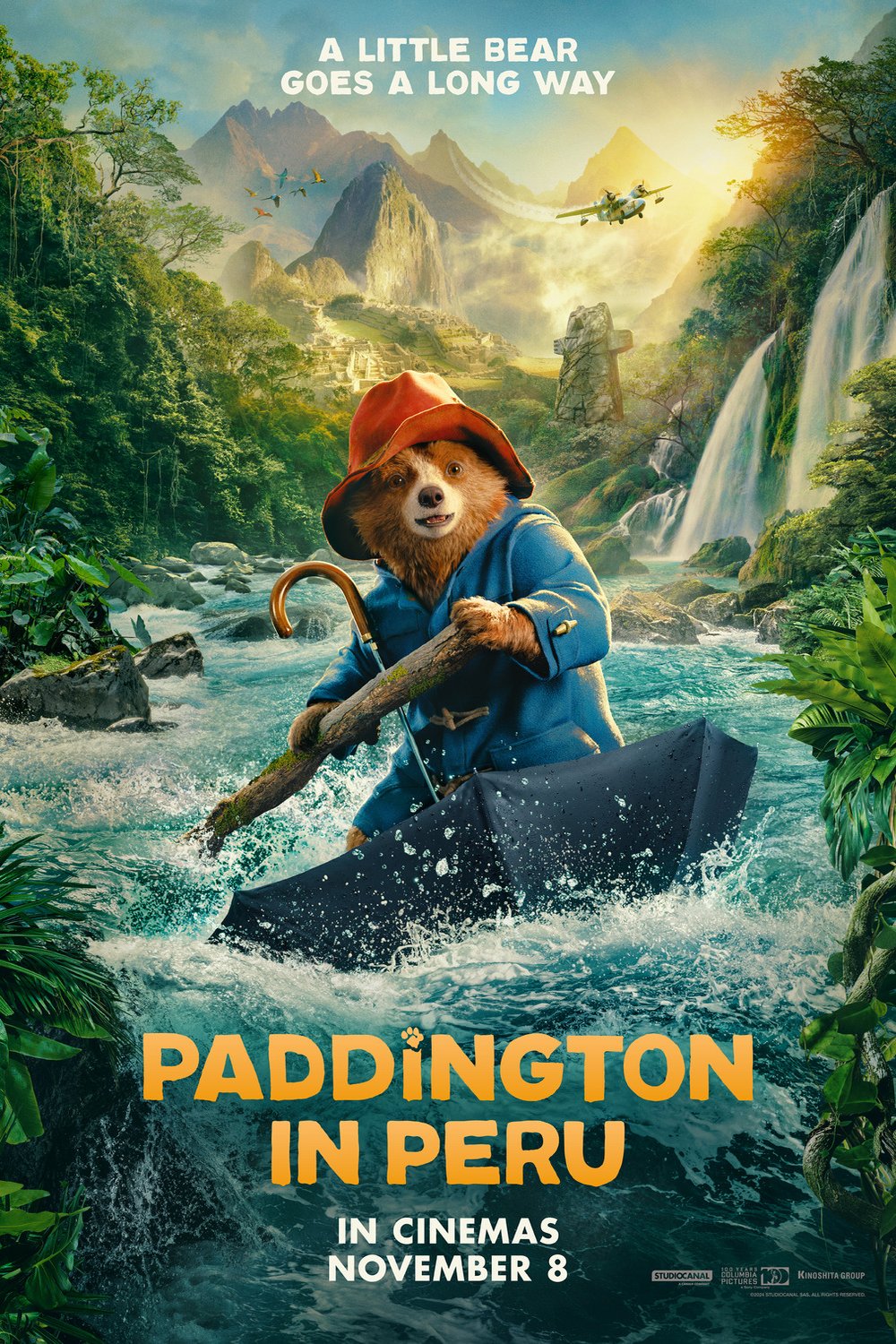 L'affiche du film Paddington au Pérou