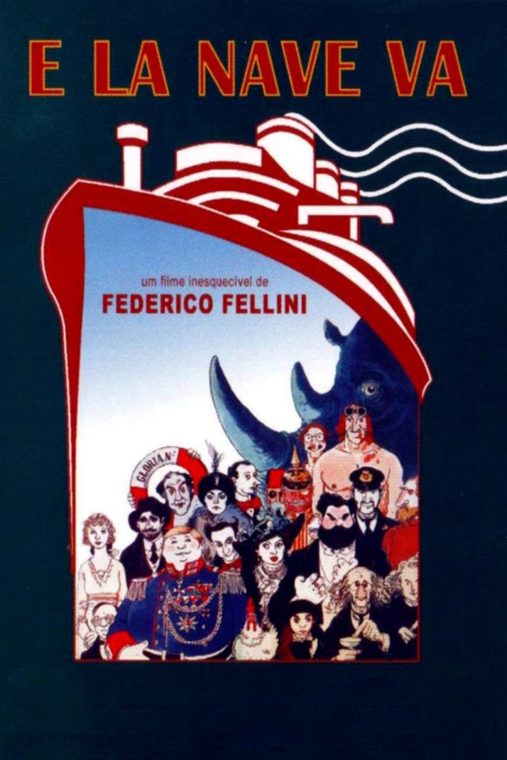 L'affiche originale du film E la nave va en italien
