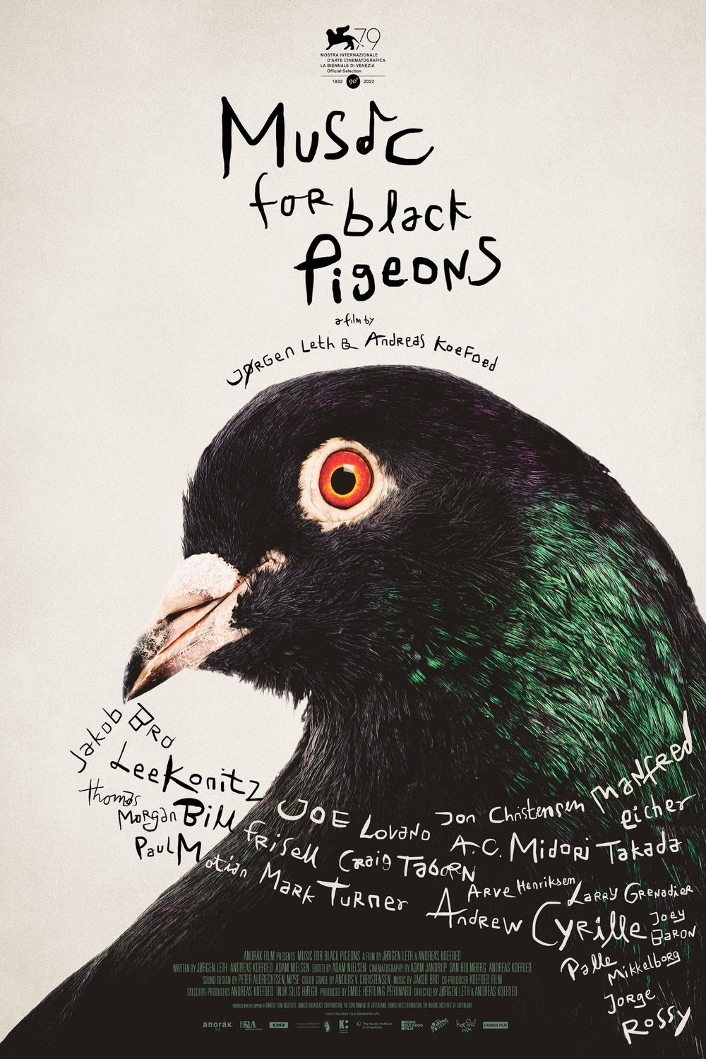 L'affiche originale du film Music for Black Pigeons en danois