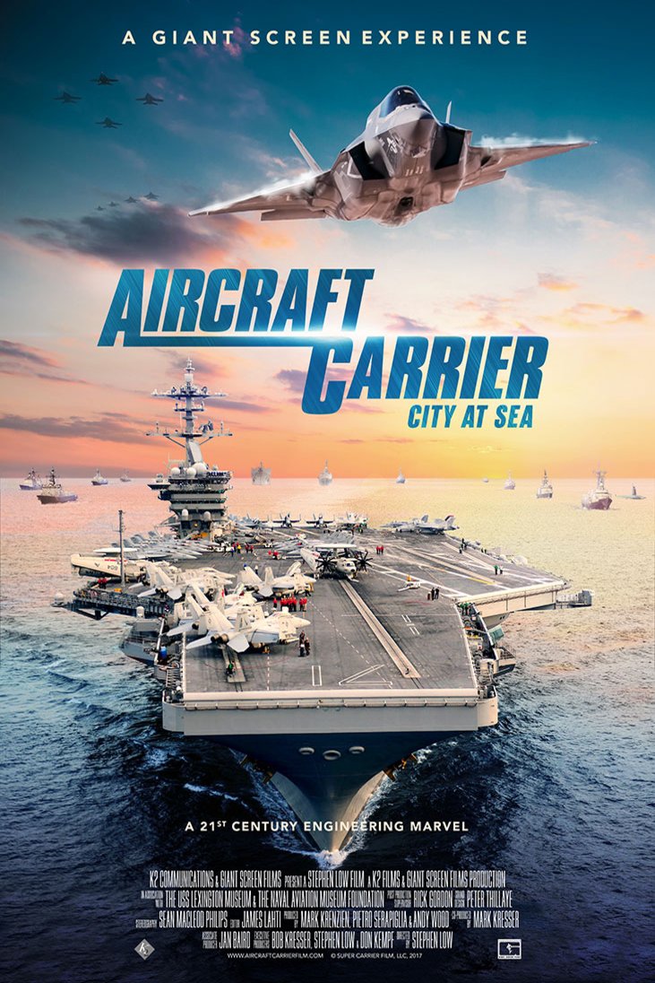 L'affiche originale du film Aircraft Carrier: City at Sea en anglais