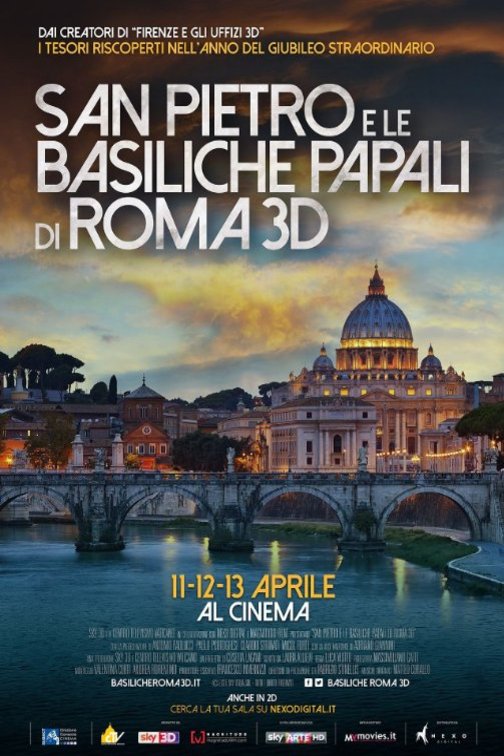 L'affiche originale du film San Pietro e le Basiliche Papali di Roma en italien